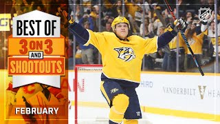 Best 3-on-3 Overtime and Shootout Moments from February | NHL