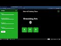 JavaScript projects for beginners Build an interval timer with HTML and CSS