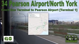 34 Pearson Airport/North York - GO Transit 2007 MCI D4500CT 2337 (Finch Terminal to Pearson Airport)