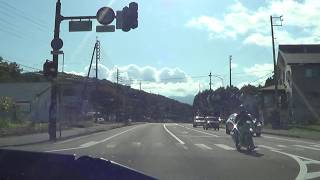 快晴の秋晴れの長野県信濃町・国道18号をドライブ[車載動画]