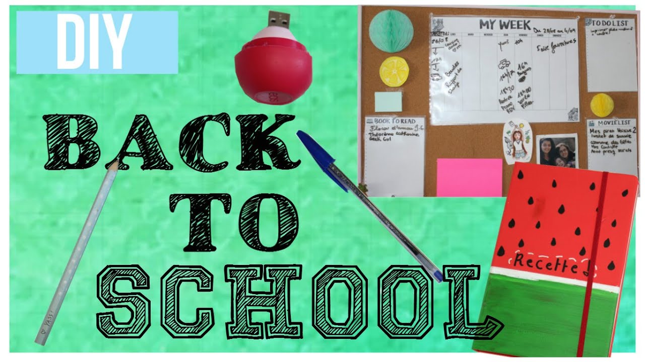 Diy Back To School Youtube