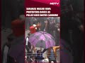 sanjauli masjid row protestors dance as himachal pradesh police uses water cannons