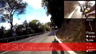 Coll de Alella slippery descent - Cycling in Barcelona Spain // Canyon Ultimate CF SLX