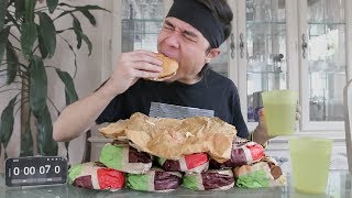 10 Whopper Challenge (fastest time ever)
