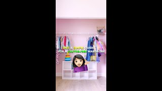 👗SUPER EASY Clutter-Free Kids Wardrobe 💁🏻‍♀️ (LESS HEADACHE 😊)