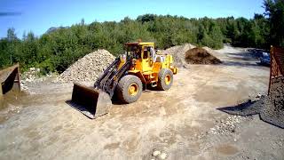 making gravel with l90 michigan loader