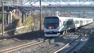 E257系M112編成＋M201編成　あずさ3号　鳥沢～猿橋間