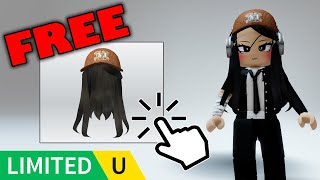 FREE LIMITED UGC | Max Mara Teddy Baseball Cap with Long Hair in Max Mara Coats Adventure on Roblox