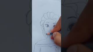 Frozen Elsa drawing #short #shortvideo