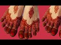 simple feet mehndi design - easy foot mehndi design || diwali mehndi