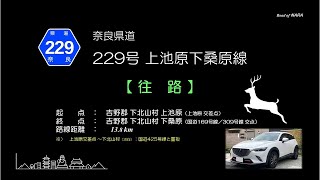 奈良県道229号線　往路　20230328