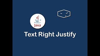 text right justify in java