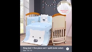 Baby Wooden Cot Bed