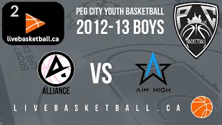 PCYBL- 2012/13 boys Junior Alliance vs. 2013 boys Aim High