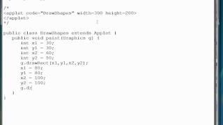 Advanced Java Programming Tutorial | Drawing Shapes