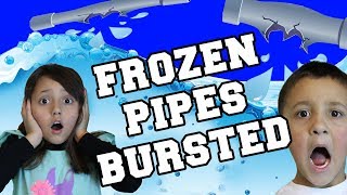 Our House Flooded! Frozen Pipes Bursted @ Zero Degrees!