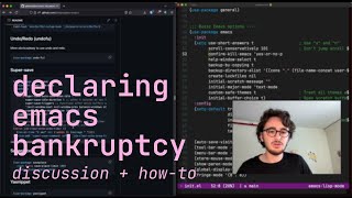 Emacs bankruptcy – fix your Emacs and your life