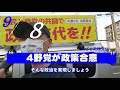 めざせ政権交代　2021年9月8日　４野党が政策合意