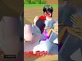 Hantu monster MiO 👣😂In Sakura school Simulator Game Horror Ding Dong #shorts #viral #sojamere