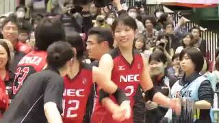 NECレッドロケッツ（NEC RED ROCKETS）／最後は近江あかりが決めた！NEC２季ぶり６度目の優勝！／2017 3 18　NEC×久光製薬　Ｖリーグ女子ファイナル（優勝決定戦）　東京体育館