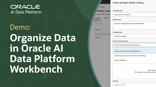 How to Organize Data with Catalogs and Schemas in Oracle AI Data Platform Workbench