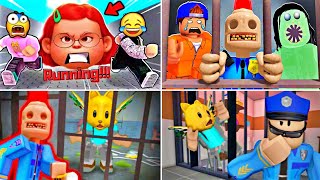 Escape The Scary Obby From Rainbow Friends, Barry Prison, Papa Pizzeria, Siren Cop, Horror