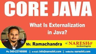Core Java Tutorials | What Is Externalization in Java ? | Mr.Ramchandra