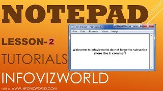 NOTEPAD TUTORIAL | NOTEPAD COMPLETE TUTORIAL | NOTEPAD TEXT EDITOR