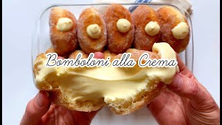 Bomboloni (krapfen o donuts) alla Crema