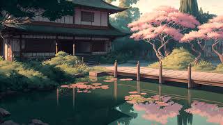 ⛩️ Japanese Shinobue Flute Music & Water Sounds | 1 Hour Of Relaxing Asian Music