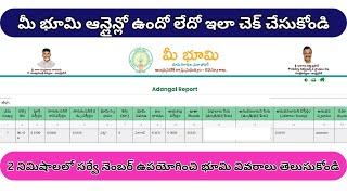 How to check land details with survey number || Mahi Tech || survey number || land owner