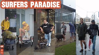 [4k] Surfers Paradise After Tropical Cyclone Alfred Sunday 9 Mar 2025 | Gold Coast | QLD | Australia