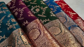 ইন্ডিয়ান ব্রাইডাল শাড়ি | খাদ্দি সিল্ক কাতান | Indian Khaddi Saree | Bridal Saree