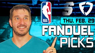 FanDuel NBA DFS Lineup Picks Today (2/29/24) | NBA DFS ConTENders