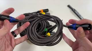 MIKIZ XLR Braided Cables 6 Pack 6ft Unboxing