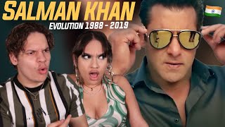 The One & Only Salman Khan| Latinos React to 'Salman Khan Evolution (1988-2019)'