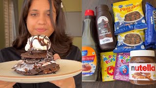 Pancake Sandwich Recipe 🤤 | Sweetest Instant Dessert | So Saute