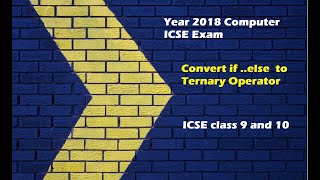 Ternary Operator in Java| Convert if else Ternary Operator| ICSE Computer Java #icsecomputer #java