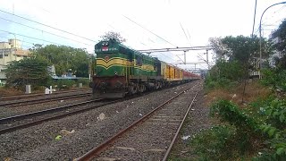 GOC WDM3A 16795 CHENNAI EGMORE - TIRUCHCHIRAPALLI LHB CHOLAN EXPRESS OBEYS 30KMPH TSR AT KODAMBAKKAM