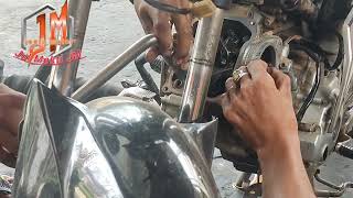 Ganti blok Jupiter MX Pemasangan blok Mesin Motor Jupiter MX old