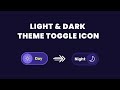 Light and Dark Theme Toggle Using HTML CSS & JavaScript
