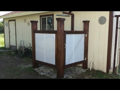 Building an Outdoor Shower Building an Outdoor Shower