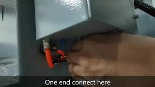 The first step in the installation of the vibration shaker