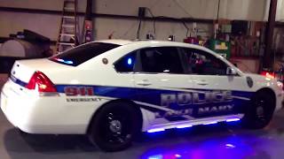 HG2 Emergency Lighting | Lake Mary Police Dept | 2012 Chevy Impala Slick Top Blue/Red HG2 Runners