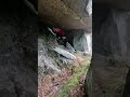 paragliding girl kristine exploring norwegian cave