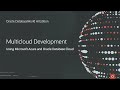 Multicloud Development with Microsoft Azure and Oracle Database Cloud | Oracle DatabaseWorld AI Edit