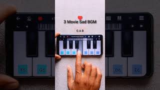 3 Movie Sad Bgm 😔 (Piano Tutorial) #shorts