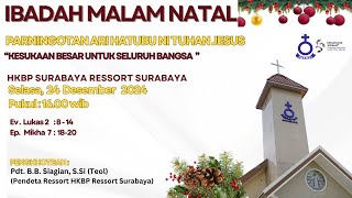 (LIVE) Ibadah Natal Umum - Selasa Tgl. 24 Desember 2024 (Sesi I)