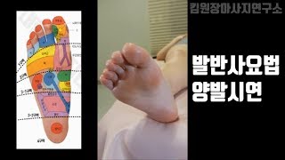 발반사요법 양발 시연+발반사구 그림도표