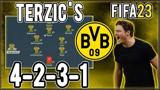 Replicate Edin Terzic's 4-2-3-1 Borussia Dortmund Tactics in FIFA 23 | Custom Tactics Explained